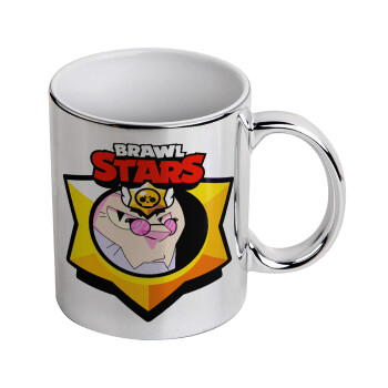 Brawl Stars Byron, Mug ceramic, silver mirror, 330ml