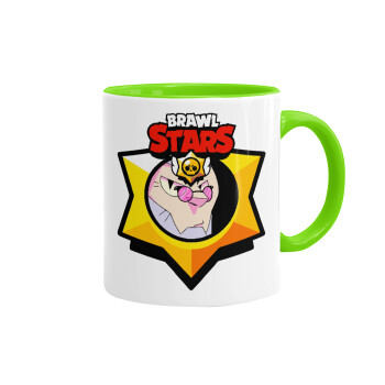 Brawl Stars Byron, Mug colored light green, ceramic, 330ml