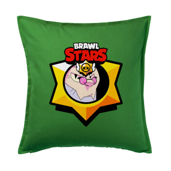 Brawl Stars Byron, Sofa cushion Green 50x50cm includes filling