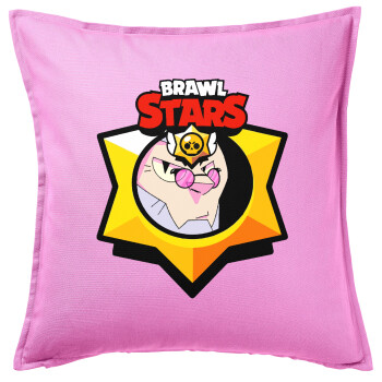 Brawl Stars Byron, Sofa cushion Pink 50x50cm includes filling