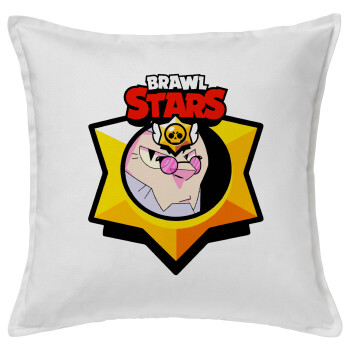 Brawl Stars Byron, Sofa cushion White 50x50cm includes filling