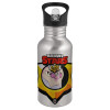 Metallic Silver with straw (500ml)