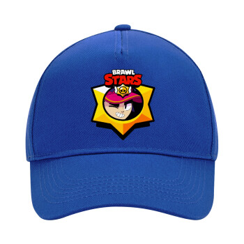 Brawl Stars Fang, Ultimate Adult Hat BLUE, (100% COTTON DRILL, ADULT, UNISEX, ONE SIZE)