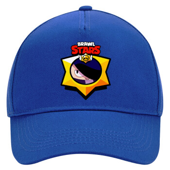 Brawl Stars Edgar, Ultimate Adult Hat BLUE, (100% COTTON DRILL, ADULT, UNISEX, ONE SIZE)