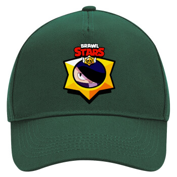 Brawl Stars Edgar, Adult Ultimate Hat GREEN, (100% COTTON DRILL, ADULT, UNISEX, ONE SIZE)