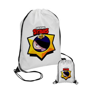 Brawl Stars Edgar, Pouch bag with black cords (1 piece)