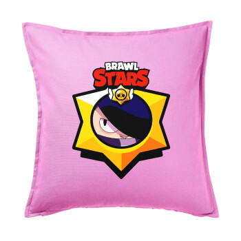 Brawl Stars Edgar, Sofa cushion Pink 50x50cm includes filling