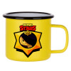 Metallic enamel MATT Yellow cup 360ml