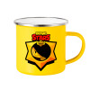 Yellow Enamel Metallic Cup 360ml