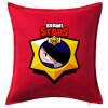 Sofa cushion RED 50x50cm includes filling