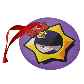 Brawl Stars Edgar, Christmas ornament glass 9cm