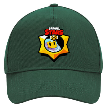 Brawl Stars Sprout, Adult Ultimate Hat GREEN, (100% COTTON DRILL, ADULT, UNISEX, ONE SIZE)