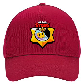 Brawl Stars Sprout, Adult Ultimate Hat RED, (100% COTTON DRILL, ADULT, UNISEX, ONE SIZE)