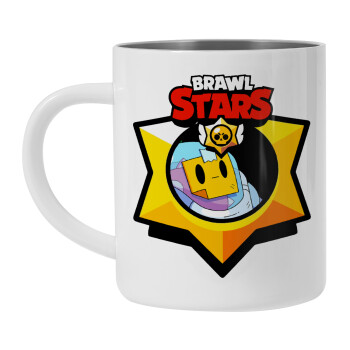 Brawl Stars Sprout, Mug Stainless steel double wall 450ml