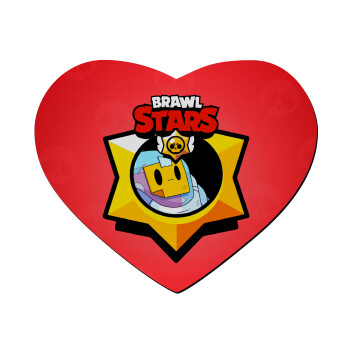 Brawl Stars Sprout, Mousepad heart 23x20cm