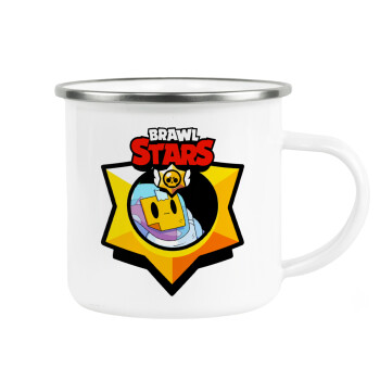 Brawl Stars Sprout, Metallic enamel cup white 360ml