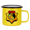 Metallic enamel MATT Yellow cup 360ml