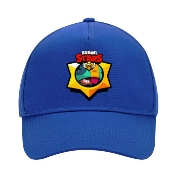 Brawl Stars Leon, Ultimate Adult Hat BLUE, (100% COTTON DRILL, ADULT, UNISEX, ONE SIZE)