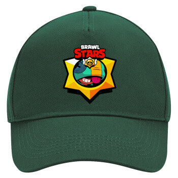 Brawl Stars Leon, Adult Ultimate Hat GREEN, (100% COTTON DRILL, ADULT, UNISEX, ONE SIZE)