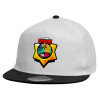 Καπέλο παιδικό Flat Snapback, Λευκό (100% ΒΑΜΒΑΚΕΡΟ, ΠΑΙΔΙΚΟ, UNISEX, ONE SIZE)