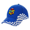 Adult Ultimate BLUE RACING Cap, (100% COTTON DRILL, ADULT, UNISEX, ONE SIZE)