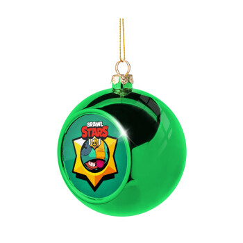 Brawl Stars Leon, Green Christmas tree ornament ball 8cm