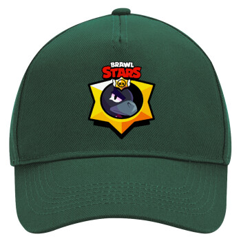 Brawl Stars Crow, Adult Ultimate Hat GREEN, (100% COTTON DRILL, ADULT, UNISEX, ONE SIZE)