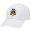 Adult Baseball Cap White 5-panel (POLYESTER, ADULT, UNISEX, ONE SIZE)