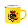 Yellow Enamel Metallic Cup 360ml