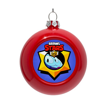 Brawl Stars Squeak, Red Christmas tree ornament bauble 8cm