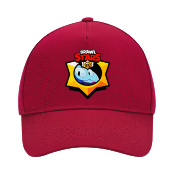 Brawl Stars Squeak, Adult Ultimate Hat RED, (100% COTTON DRILL, ADULT, UNISEX, ONE SIZE)