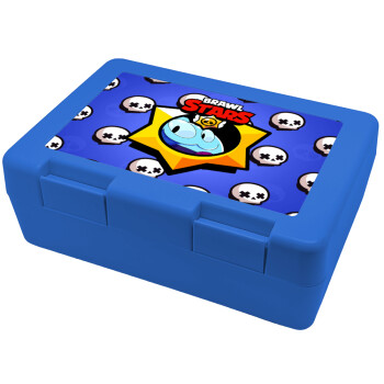 Brawl Stars Squeak, Παιδικό δοχείο κολατσιού ΜΠΛΕ 185x128x65mm (BPA free πλαστικό)