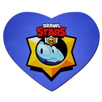 Brawl Stars Squeak, Mousepad heart 23x20cm