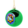 Green Christmas tree ornament ball 8cm