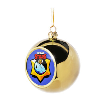 Brawl Stars Squeak, Golden Christmas tree ball ornament 8cm