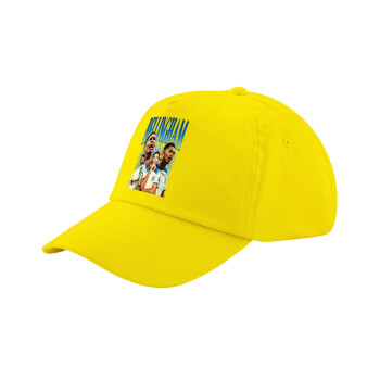 Jude Bellingham, Child's Baseball Cap, 100% Cotton Twill, Yellow (COTTON, CHILD, UNISEX, ONE SIZE)