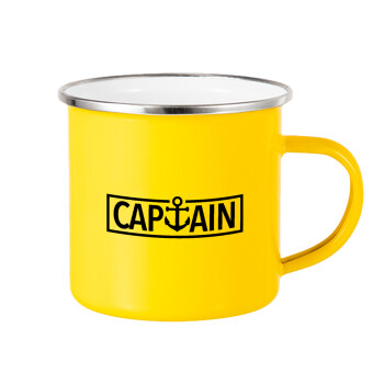 CAPTAIN, Κούπα Μεταλλική εμαγιέ Κίτρινη 360ml