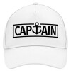 Adult Baseball Cap, Drill, White (100% COTTON, ADULT, UNISEX, ONE SIZE)