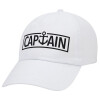 Adult Baseball Cap White 5-panel (POLYESTER, ADULT, UNISEX, ONE SIZE)