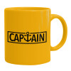 Ceramic coffee mug yellow