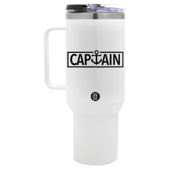 CAPTAIN, Mega Tumbler με καπάκι, διπλού τοιχώματος (θερμό) 1,2L