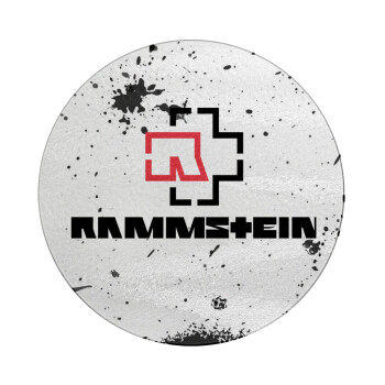 Rammstein, Επιφάνεια κοπής γυάλινη στρογγυλή (30cm)