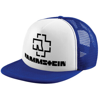 Rammstein, Καπέλο παιδικό Soft Trucker με Δίχτυ ΜΠΛΕ/ΛΕΥΚΟ (POLYESTER, ΠΑΙΔΙΚΟ, ONE SIZE)