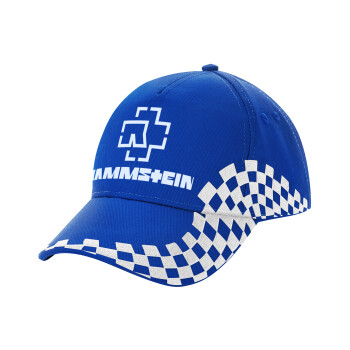 Rammstein, Adult Ultimate BLUE RACING Cap, (100% COTTON DRILL, ADULT, UNISEX, ONE SIZE)