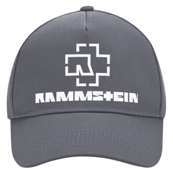 Rammstein, Ultimate Adult Hat Grey, (100% COTTON DRILL, ADULT, UNISEX, ONE SIZE)