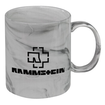 Rammstein, Mug ceramic marble style, 330ml