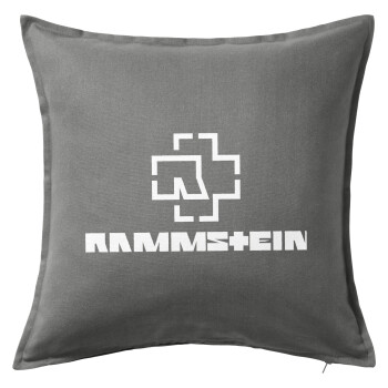 Rammstein, Sofa cushion Grey 50x50cm includes filling