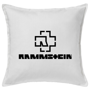 Rammstein, Sofa cushion White 50x50cm includes filling