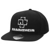 Adult Flat Snapback Hat Black, (100% COTTON TWILL, ADULT, UNISEX, ONE SIZE)