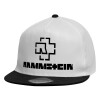 Child's Flat Snapback Hat, White (100% COTTON, CHILDREN'S, UNISEX, ONE SIZE)